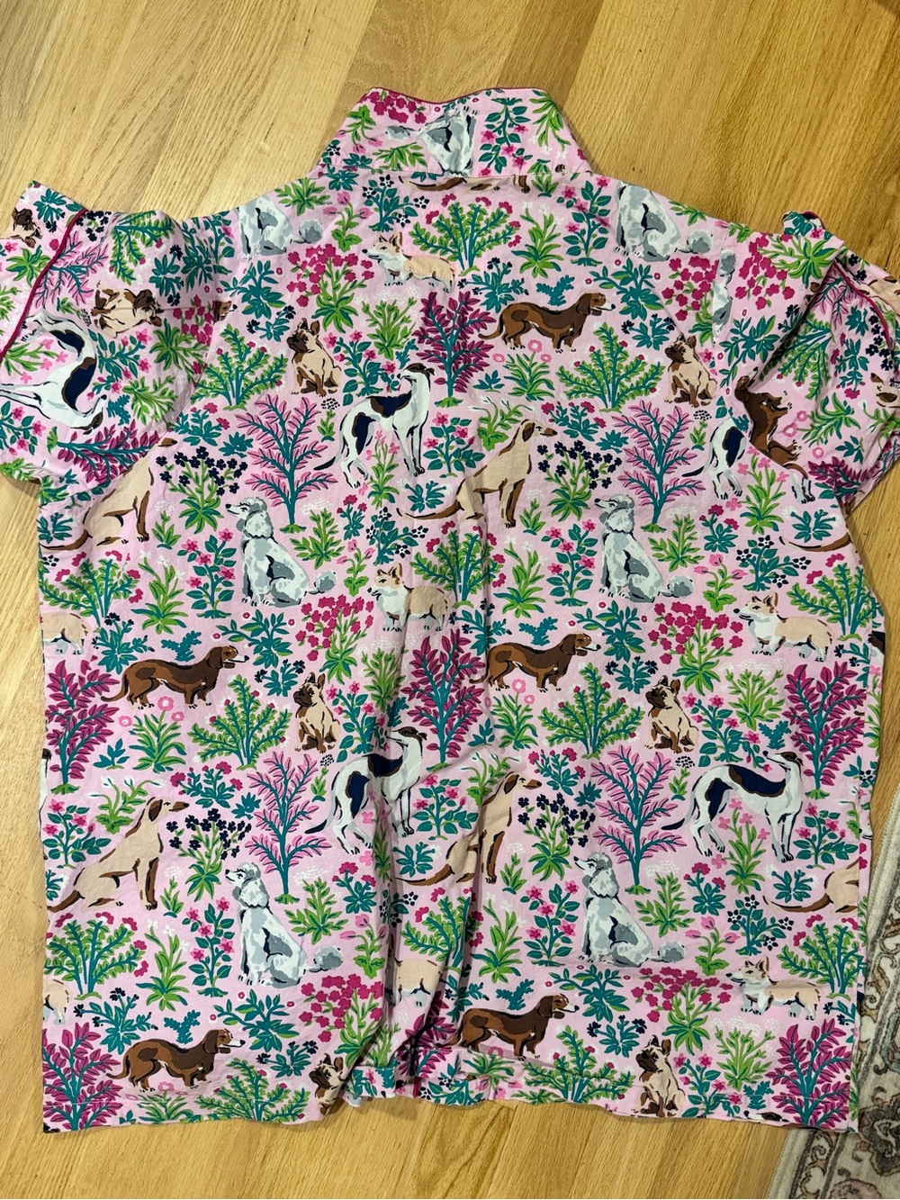 Printfresh Must ~ Love Dogs Print Pajama top / Size 1X - Picture 4 of 6